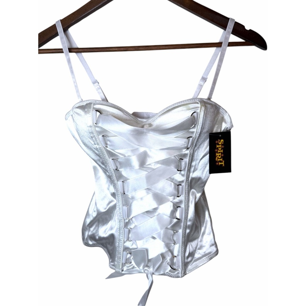 Brand New Never Used Women's White Corset From Spirit Halloween Size S